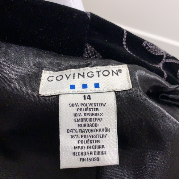🆕NWT Covington Embroidered Suede Blazer - Picture 12 of 14
